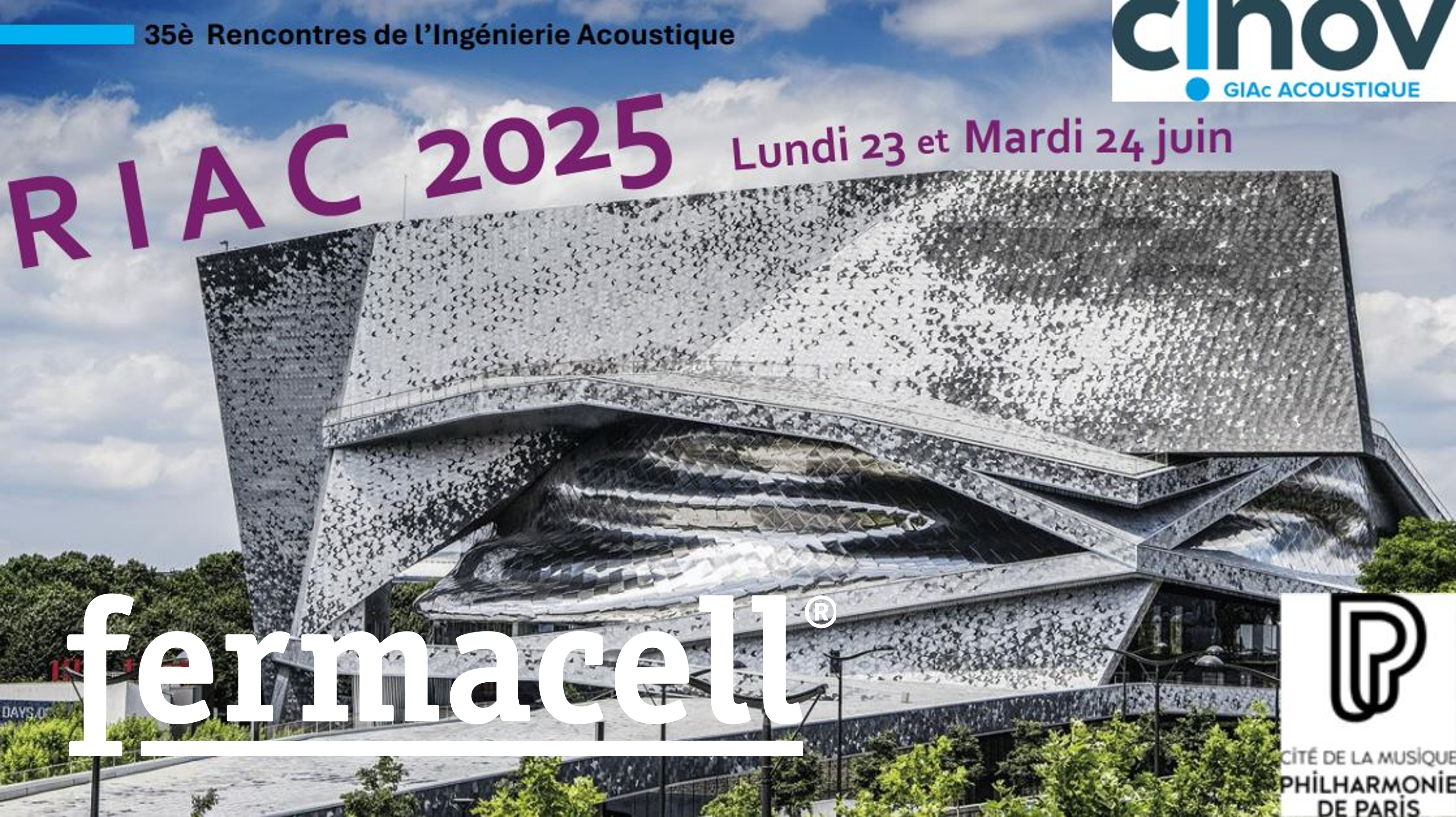A VENIR : fermacell® aux RIAC (Rencontres de l'Ingénierie Acoustique) organisées par le Cinov GIAc